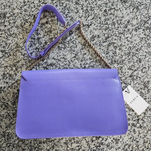 NWT Furla Metropolis Shoulder Bag – Giglio Purple 💜✨ (#59) - Picture 5 of 9